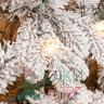 Искусственная елка Аляска заснеженная 180 см., 310 теплых белых LED ламп, литая+пвх, ЕлкиТорг (149180)