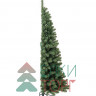 Искусственная елка пристенная/угловая Эльза 150 см., мягкая хвоя, ЕлкиТорг (55150)