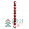 Набор пластиковых шаров Сказка 60 мм, красный, 10 шт, Kaemingk (020172)