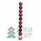 Набор пластиковых шаров Сказка 60 мм, бордо, 10 шт, Kaemingk (020173)