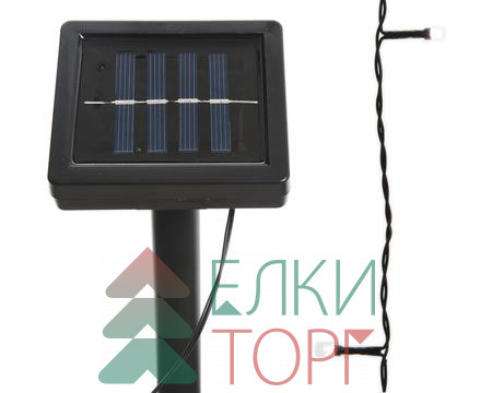Гирлянда на солнечной батарее 9.9 м., холодные белые лампы, Kaemingk (494455)