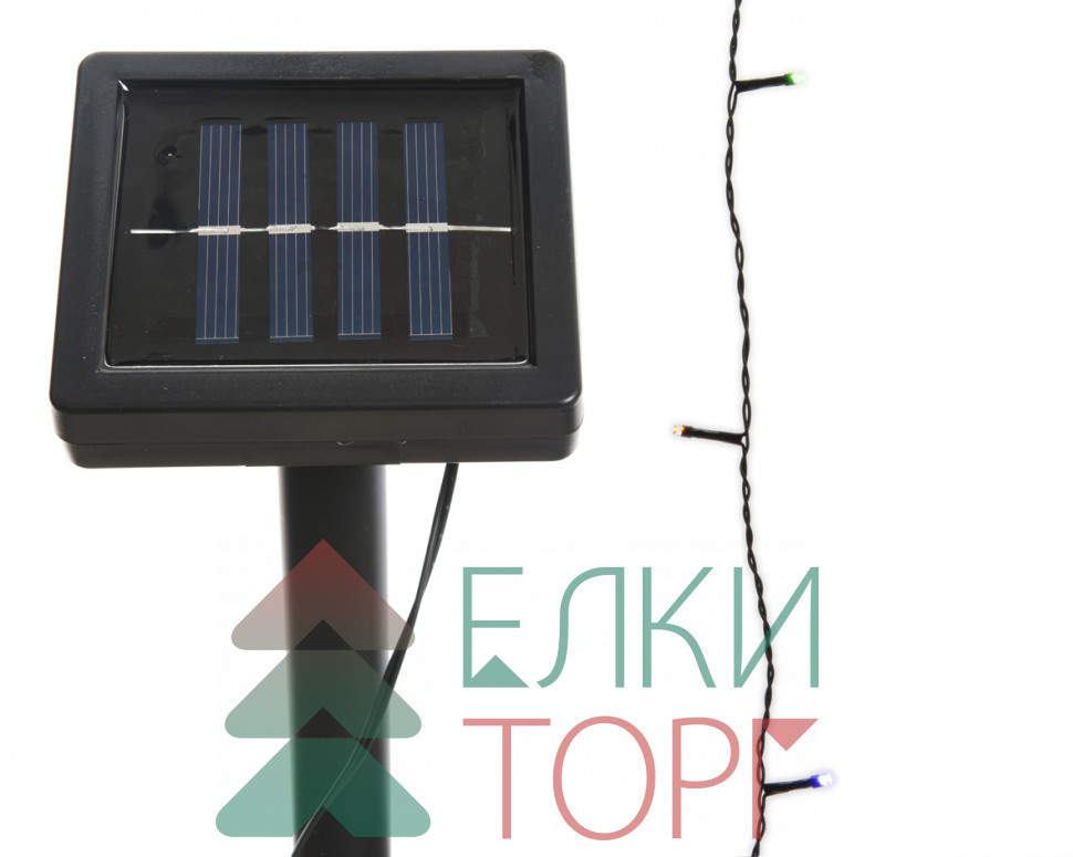 Гирлянда на солнечной батарее 9.9 м., разноцветные лампы, Kaemingk (494459)