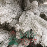Искусственная ель Камилла заснеженная с шишками 150 см., ЛИТАЯ ХВОЯ+ПВХ, ЕлкиТорг (114150)