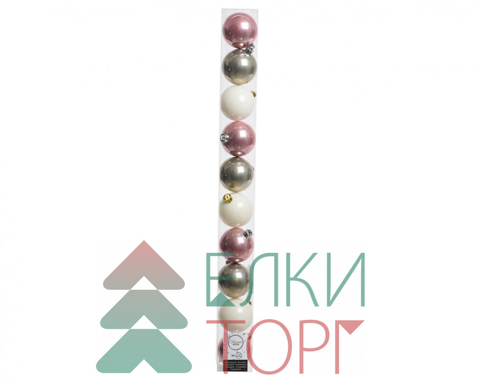Набор пластиковых шаров Фестивальный 60 мм, 10 шт, Kaemingk (020398)