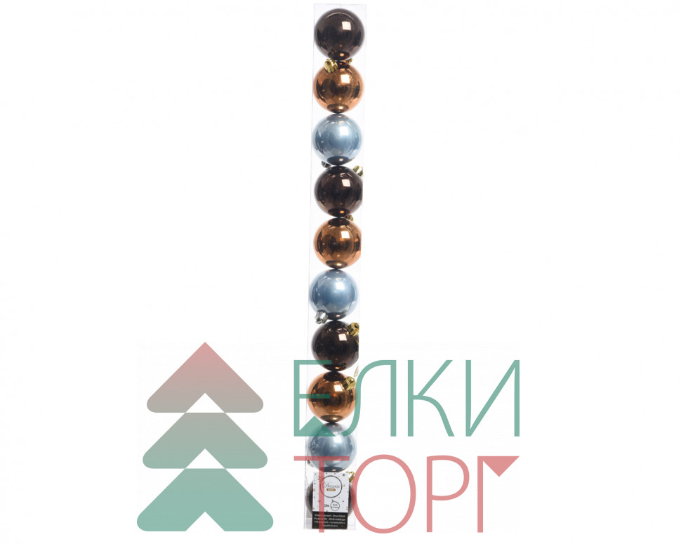  Набор пластиковых шаров Фестивальный 60 мм, 10 шт, Kaemingk (020399)