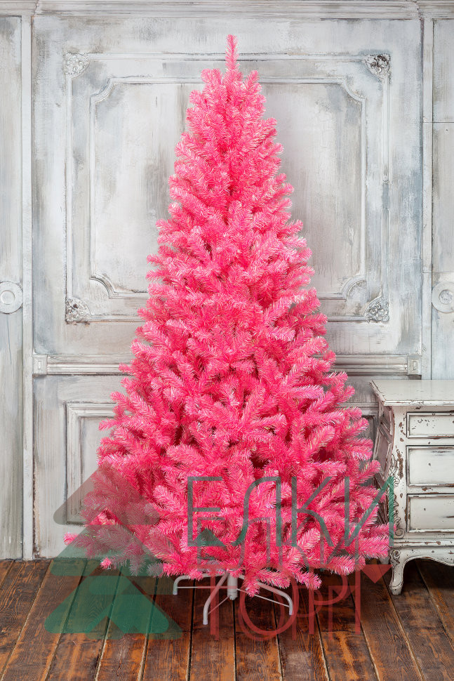 Искусственная елка Искристая 120 см., розовая, мягкая хвоя, ЕлкиТорг (151120)