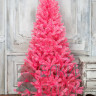 Искусственная елка Искристая 240 см., розовая, мягкая хвоя, ЕлкиТорг (151240)