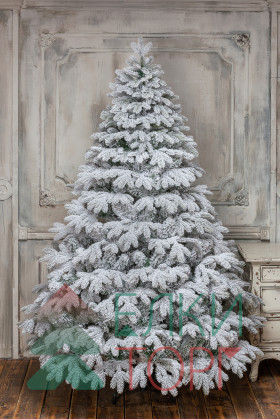 Искусственная елка Камчатская заснеженная 120 см., литая хвоя+пвх, ЕлкиТорг (143120)